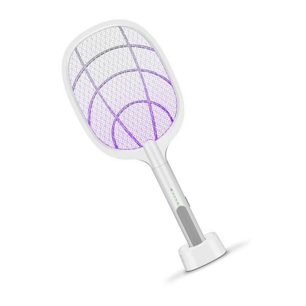 Electric Mosquito Killer Lamp Bug Zapper Racket USB Rechargeable Fly Swatter USA